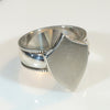 Striking Sterling Silver Signet Ring Size 6