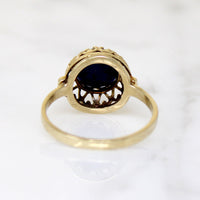 Bohemian Lapis & Gold Filigree Dome Ring