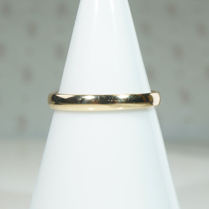 Lightweight Size 8 14k Gold Band