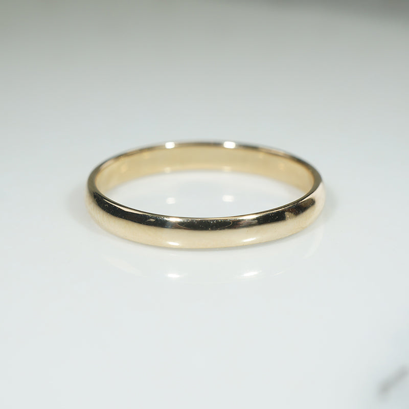 Lightweight Size 8 14k Gold Band