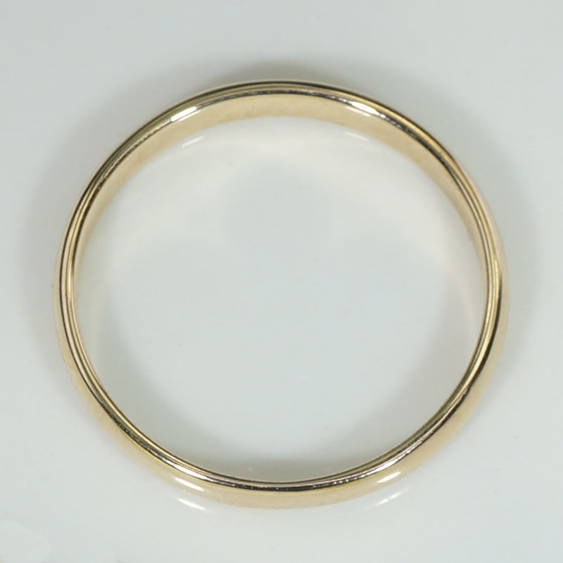 Lightweight Size 8 14k Gold Band