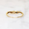 Whimsical Sapphire & Gold Contour Band