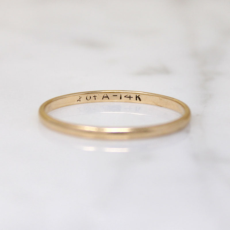 Lightweight Size 9.5 14k Gold Wedding Band