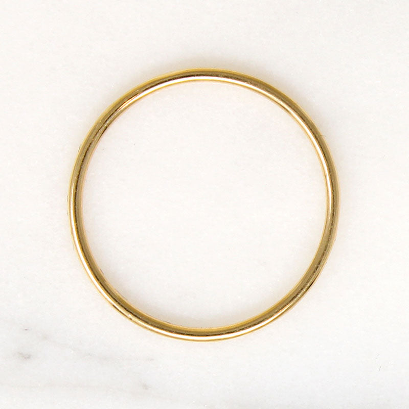 Super Slim Vintage 1mm Gold Band