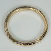 Gold Band Patterned with Wreath of Soft Leaves 