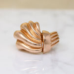 Dynamic Retro Ring in 14k Rose Gold