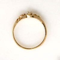 Dainty Diamond Band with Colorful Leaves