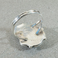 Iridescent Mother of Pearl in Sterling Silver Ring