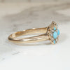 Pretty Posy Turquoise & Pearl Edwardian Ring