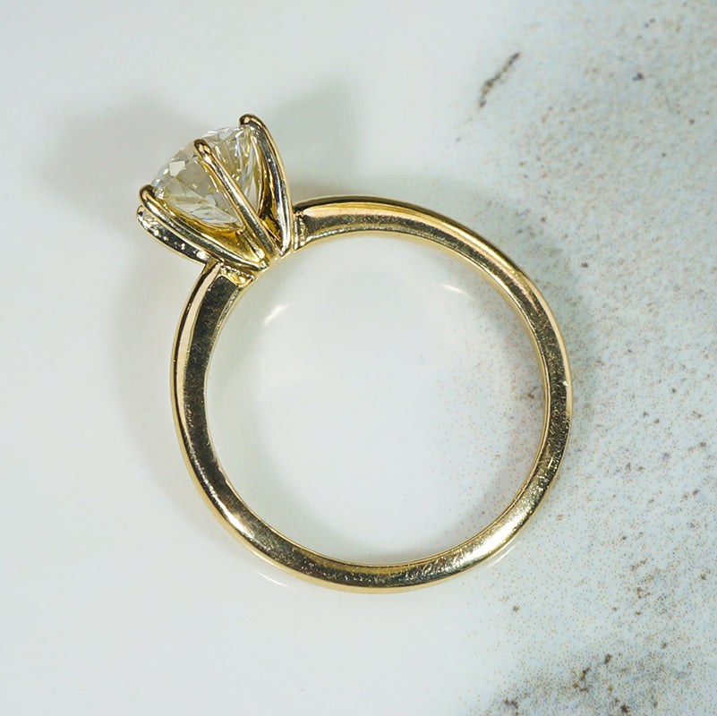Dazzling 1.63ct Old European Cut Diamond Solitaire