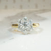 Celestial Starry Cluster in Platinum & 18ct Gold Ring