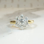 Celestial Starry Cluster in Platinum & 18ct Gold Ring