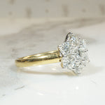 Celestial Starry Cluster in Platinum & 18ct Gold Ring