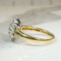 Celestial Starry Cluster in Platinum & 18ct Gold Ring
