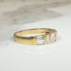 Clean-Lined Baguette Diamond & 18k Gold Band
