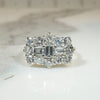 Scintillating English Diamond Ring in Platinum & 18ct Gold
