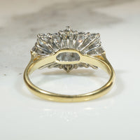 Scintillating English Diamond Ring in Platinum & 18ct Gold