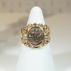 Elaborate Diamond-Set Edwardian Signet Ring 