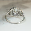 Exquisite Hexagonal Diamond-Set Platinum Ring