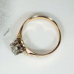 Victorian Old Mine Cut Diamond Solitaire Belcher Ring