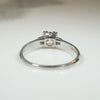 Tasteful Old European Cut Diamond & Platinum Engagement RIng