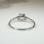 Tasteful Old European Cut Diamond & Platinum Engagement RIng