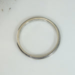 Glossy Half Round Size 6.5 Platinum Band