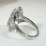 Dazzling Old Mine & European Cut Diamond Panel Ring