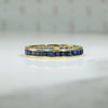 Vintage Sapphire 18k Gold Eternity Band