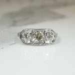 Filigreed Trilogy Ring with Champagne Diamond