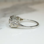 Filigreed Trilogy Ring with Champagne Diamond