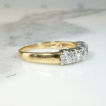 Substantial Two-Tone Gold & Diamond Wedding Band