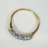 Substantial Two-Tone Gold & Diamond Wedding Band