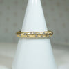 Estate 18k Gold and Diamond Molten Band