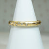 Estate 18k Gold and Diamond Molten Band