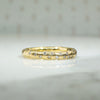 Estate 18k Gold and Diamond Molten Band