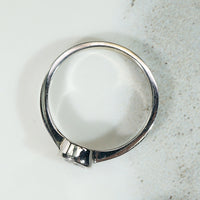 Sparkling Vintage Diamond in White Gold Bezel Ring by 720