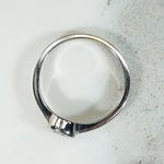 Sparkling Vintage Diamond in White Gold Bezel Ring by 720