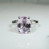 Lovely Kunzite Solitaire Ring