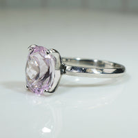 Lovely Kunzite Solitaire Ring