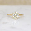 Pale Yellow 1.79ct Old European Cut Diamond Solitaire