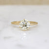 Pale Yellow 1.79ct Old European Cut Diamond Solitaire