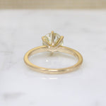 Pale Yellow 1.79ct Old European Cut Diamond Solitaire