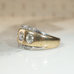 Diamonds in Platinum & Gold Gypsy Band