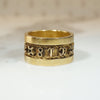 Rare 18k Gold Zodiac Symbol Band