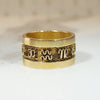 Rare 18k Gold Zodiac Symbol Band