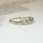 Lovely Vintage White Gold Diamond Band