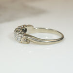 Lovely Vintage White Gold Diamond Band