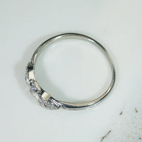 Buckle or Bow Diamonds & 18k White Gold Band