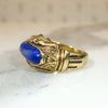 Egyptian 19th Century Lapis Lazuli & 18k Gold Ring